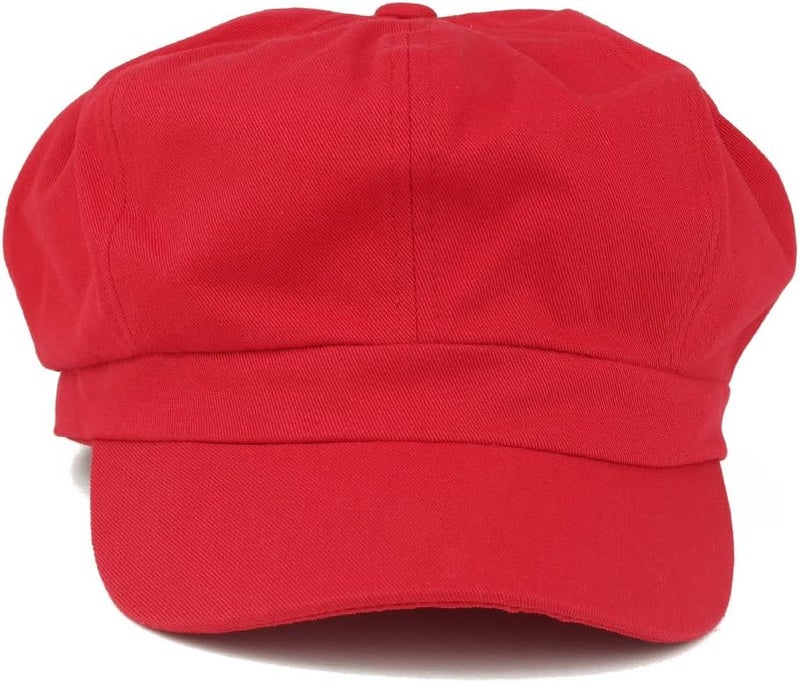 Armycrew 2XL Oversize Lightweight 100% Cotton Newsboy Cap with Elastic Back - Image 2